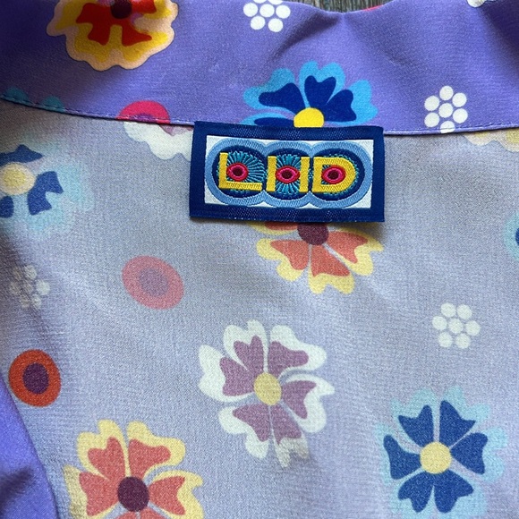 Lhd floral crop top silk short sleeve - Picture 2 of 4